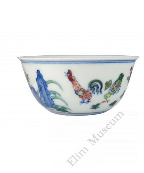 1309 (2)	A Ming Cheng-Hua  Doucai chicken cup
