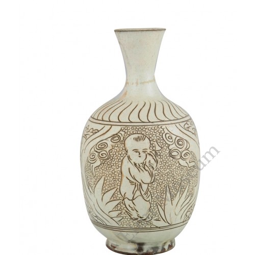 1172 A Dengfeng-Ware peal-ground vase