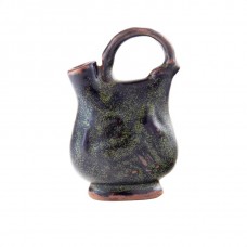 1142 A Song Dynasty Wu-Zhou ware black teadust cockscomb vase