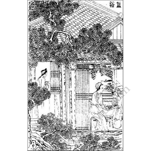 1151 A Kang-Xi Wucai vase of  “silkworm raising” 