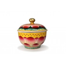 1556 A Feng-cai lotus petal pair bowls