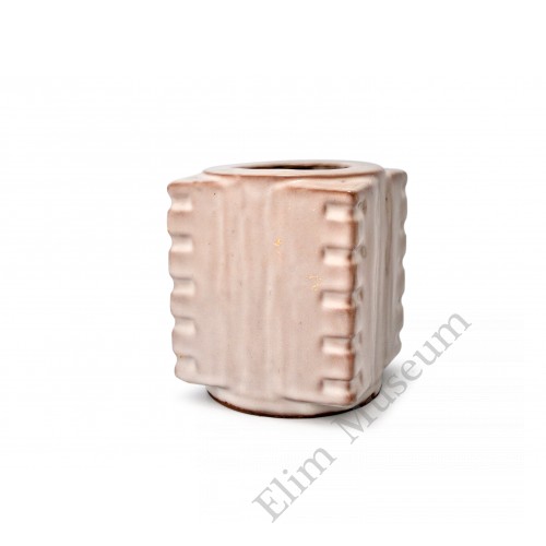 1564 A Guan-ware crackle glaze cong vase