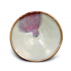 1576-2 A blue Jun-ware conical bowl