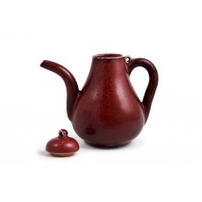 1578  A red-glaze pearl shape teapot   