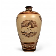 1602 A Jizhou-Ware lovebirds vase  