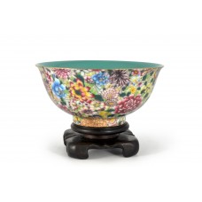 1613 A Fengcai bowl decor with "hundreds of flowers"	   