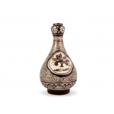 1615 Cizhou-ware pained ducks-flower garlic vase 	