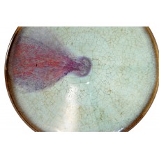 1616 A Jun-ware purple splash conical bowl 	