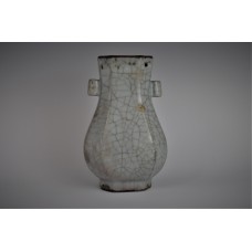 1643 A Ge-Ware octagonal double handled vase  