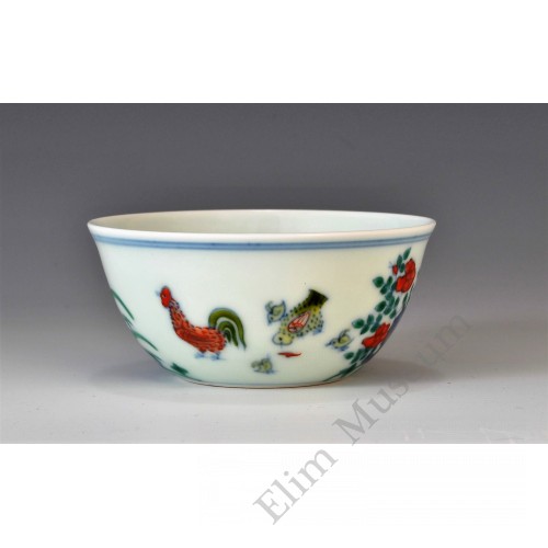 1703 A Chenghua Doucai chicken cup （3）