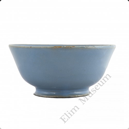 1238  Song Dynasty Ru-Ware blue glaze bowl