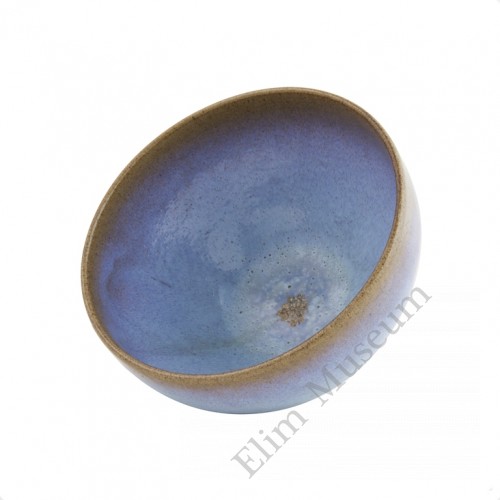 1266 A Jun-Ware blue glaze bowl