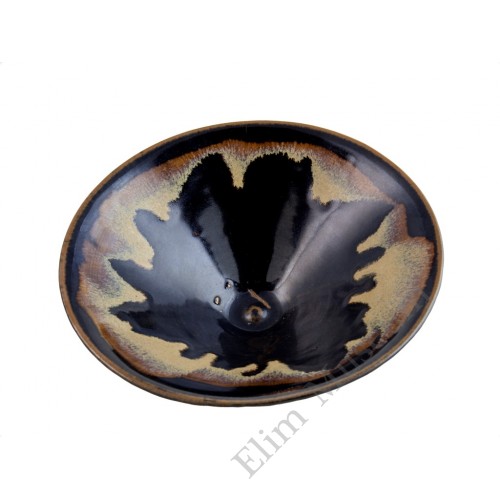 1277 Song Dynasty Jizhou-Ware flambe glaze bowl 
