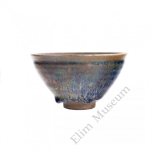 1299  Song Dynasty Jian-Ware flambe bowl 